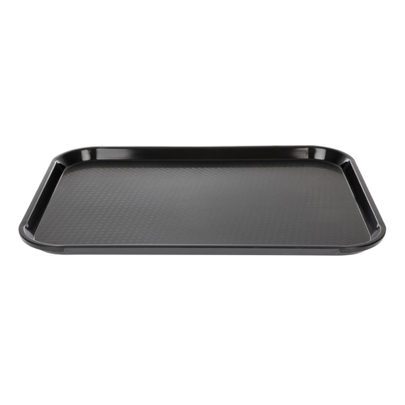 Cambro Polypropylen-Schnellimbisstablett Schwarz 410mm 2 Cambro Polypropylen-Schnellimbisstablett Schwarz 410mm
