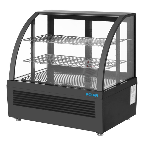 Polar C-Serie Tischkühlvitrine Schwarz 100Ltr 1 Polar C-Serie Tischkühlvitrine Schwarz 100Ltr