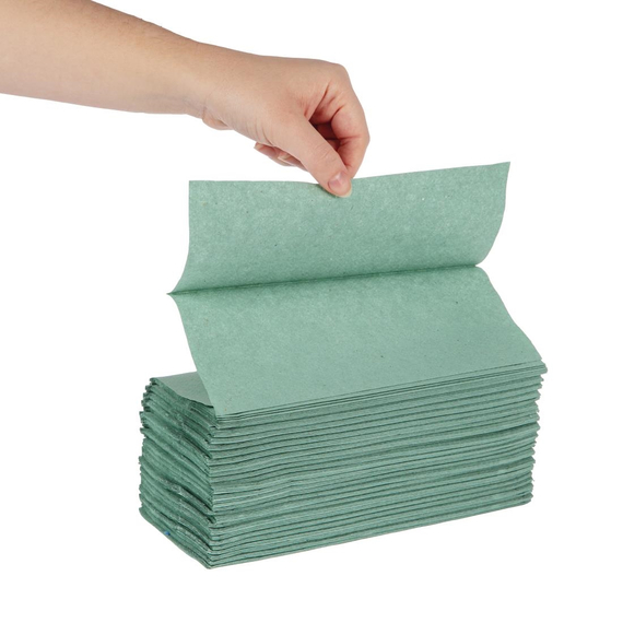 Jantex Z-gefaltete Einmalhandtücher 1-lagig 250 Blatt grün (12 Stück) 3 Jantex Z-gefaltete Einmalhandtücher 1-lagig 250 Blatt grün (12 Stück)