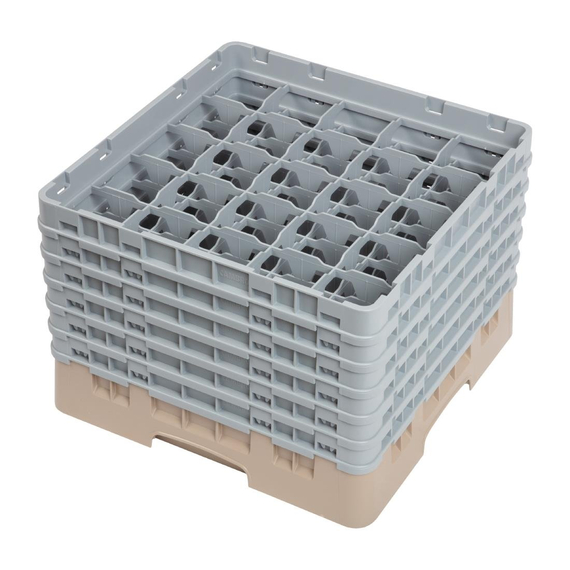 Cambro Gläserspülkorb beige mit 25 Fächern max Glashöhe 29,8cm 1 Cambro Gläserspülkorb beige mit 25 Fächern max Glashöhe 29,8cm
