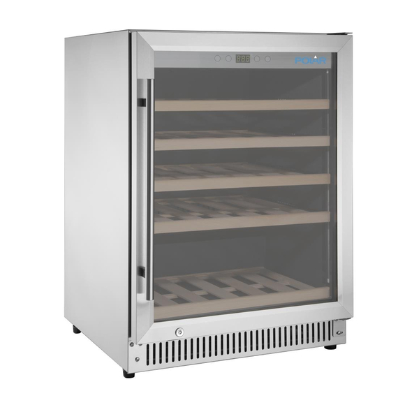 Polar G-Serie Weinkühlschrank aus Edelstahl 47 Flaschen Polar G-Serie Weinkühlschrank aus Edelstahl 47 Flaschen