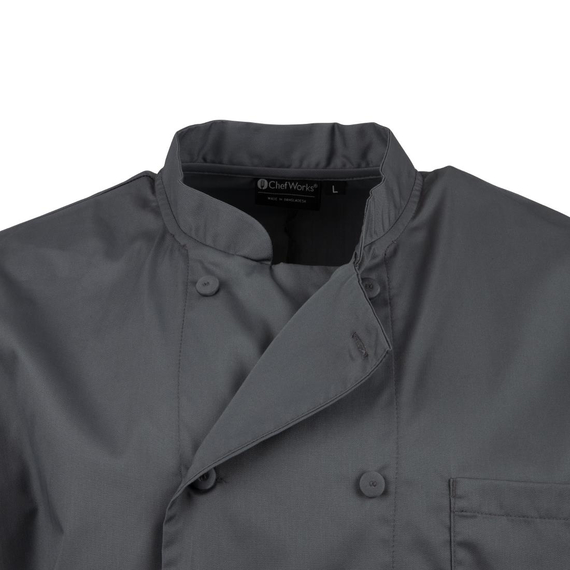 Chef Works Unisex-Kochjacke Grau L 8 Chef Works Unisex-Kochjacke Grau L