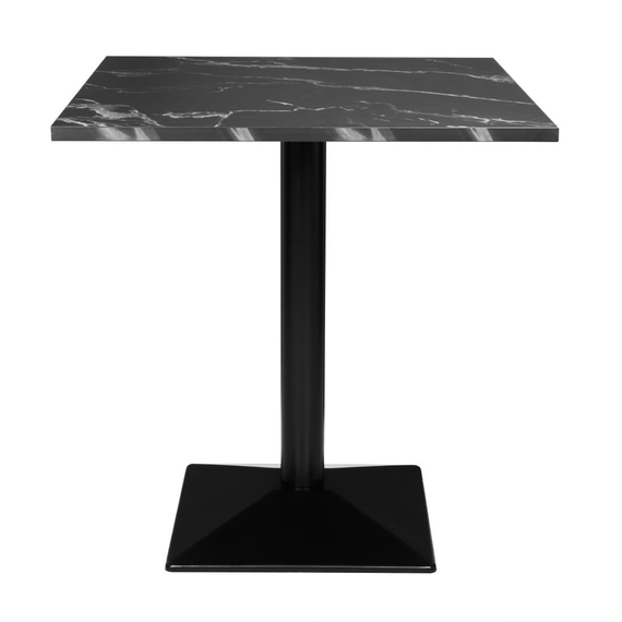Bolero Kompletter Tisch Quadratisch Schwarze Steinoptik 700mm Bolero Kompletter Tisch Quadratisch Schwarze Steinoptik 700mm