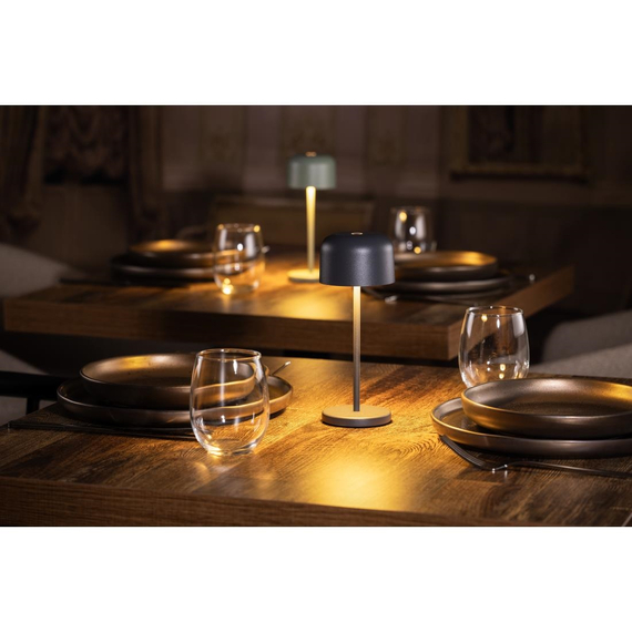 Olympia Siena Tischlampe Runde Kuppel Grau 200mm 7 Olympia Siena Tischlampe Runde Kuppel Grau 200mm