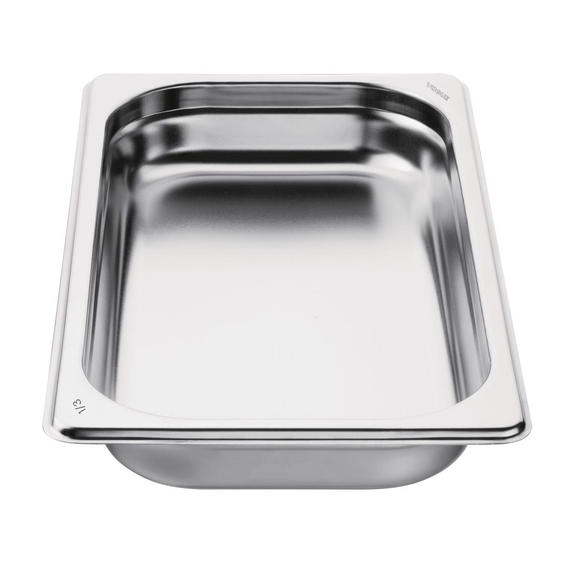 Vogue Edelstahl 1/3 Gastronorm-Behälter 40mm 6 Vogue Edelstahl 1/3 Gastronorm-Behälter 40mm