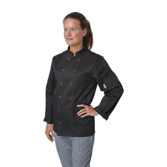 Whites Vegas Kochjacke lange Ärmel schwarz XS 7 Whites Vegas Kochjacke lange Ärmel schwarz XS