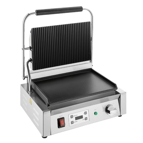 Buffalo extra großer Kontaktgrill mit gerippter und flacher Platte Buffalo extra großer Kontaktgrill mit gerippter und flacher Platte