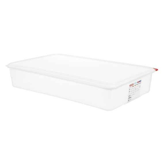 Araven Polypropylen 1/1 Gastronorm Lebensmittelbehälter 13,7 Ltr mit Deckel (4 Stück) 2 Araven Polypropylen 1/1 Gastronorm Lebensmittelbehälter 13,7 Ltr mit Deckel (4 Stück)