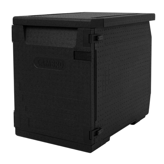 Cambro isolierter Frontlader Lebensmitteltransportbehälter 126L mit 6 Schienen 2 Cambro isolierter Frontlader Lebensmitteltransportbehälter 126L mit 6 Schienen