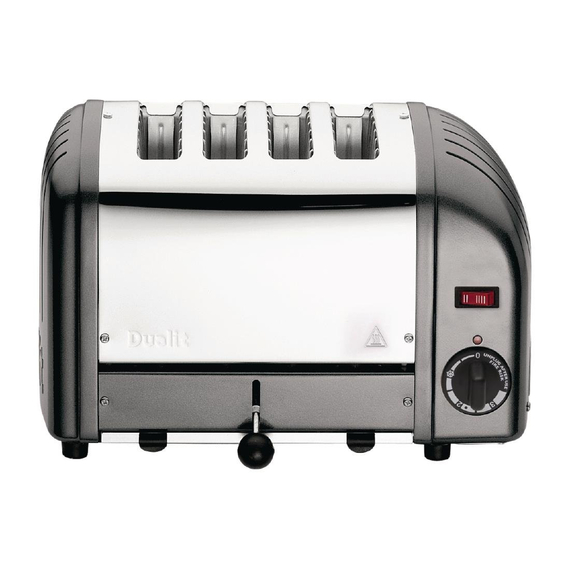 Dualit Toaster 40348 grau 4 Schlitze Dualit Toaster 40348 grau 4 Schlitze