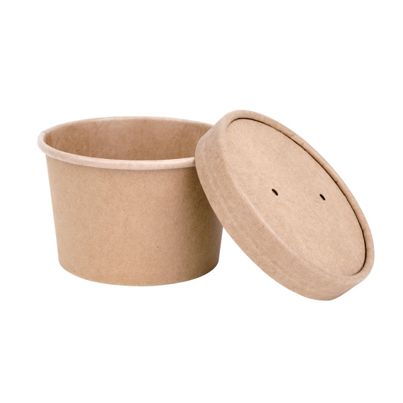 Fiesta Compostable Papierdeckel 98mm für Suppenbecher 500 Stück 3 Fiesta Compostable Papierdeckel 98mm für Suppenbecher 500 Stück