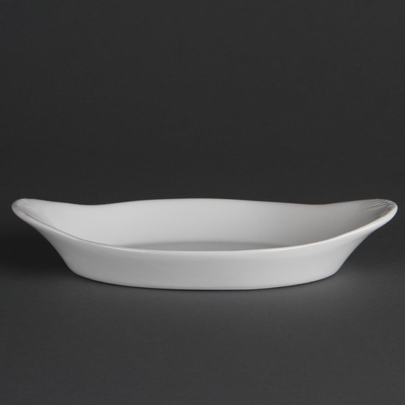Olympia Whiteware ovale Gratinschalen weiß 23 x 13cm (6 Stück) 3 Olympia Whiteware ovale Gratinschalen weiß 23 x 13cm (6 Stück)