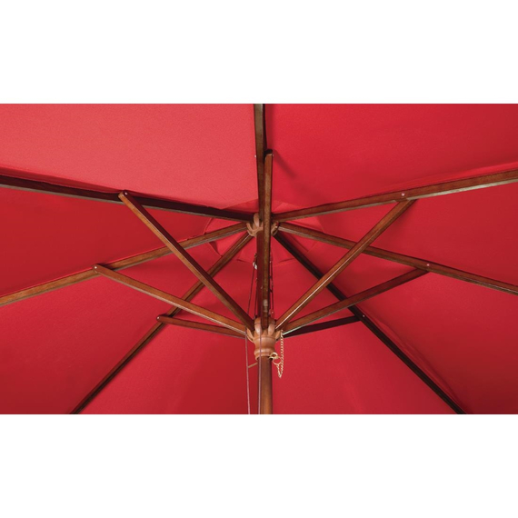 Bolero runder Sonnenschirm rot 3m 2 Bolero runder Sonnenschirm rot 3m