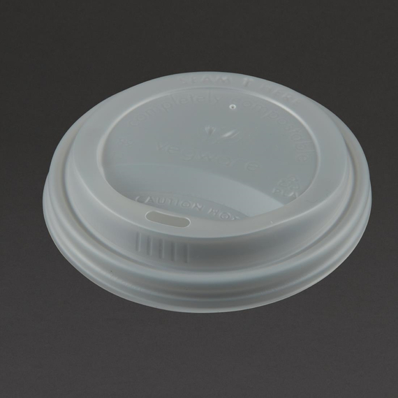 Vegware kompostierbare Heißgetränkebecher-Deckel 34 & 45,5cl (1000 Stück) 1 Vegware kompostierbare Heißgetränkebecher-Deckel 34 & 45,5cl (1000 Stück)