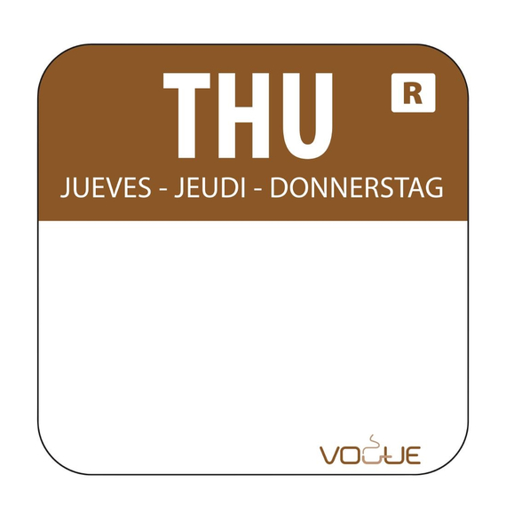Vogue Etikettenset 2,5cm mit Edelstahlspender 5 Vogue Etikettenset 2,5cm mit Edelstahlspender