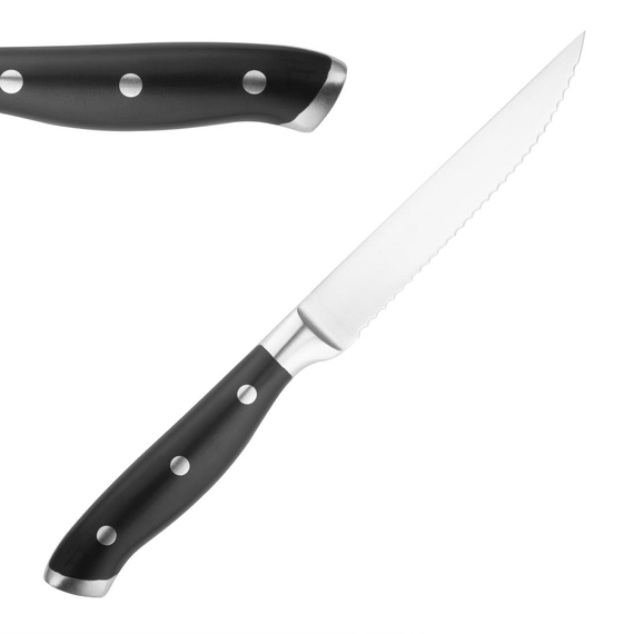 Olympia Premium-Restaurant Steakmesser mit schwarzen ABS-Griffen (6 Stück) Olympia Premium-Restaurant Steakmesser mit schwarzen ABS-Griffen (6 Stück)