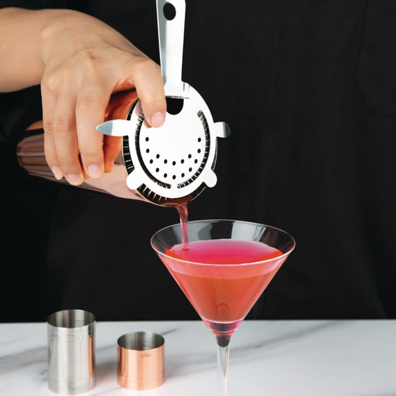 Olympia Hawthorne Cocktailsieb 4 Zähne Edelstahl 4 Olympia Hawthorne Cocktailsieb 4 Zähne Edelstahl