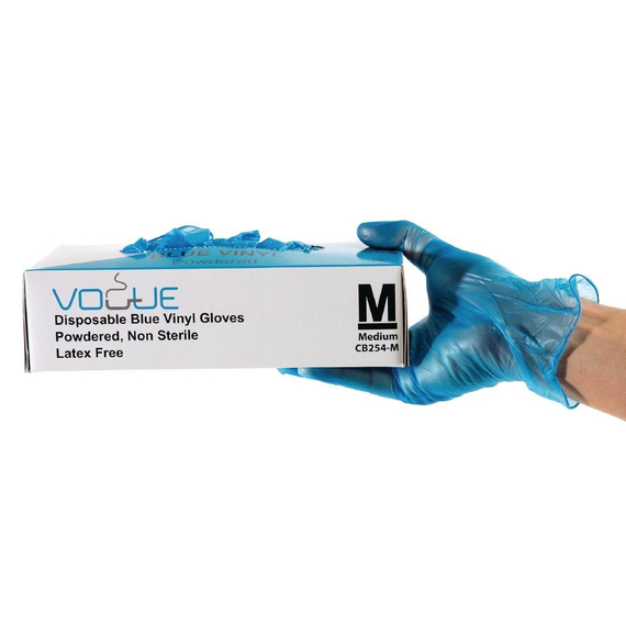 VORTEILSPACKUNG x5 Vinyl Einmalhandschuhe blau gepudert M mit GRATIS Halterung (500 Stück) 2 VORTEILSPACKUNG x5 Vinyl Einmalhandschuhe blau gepudert M mit GRATIS Halterung (500 Stück)