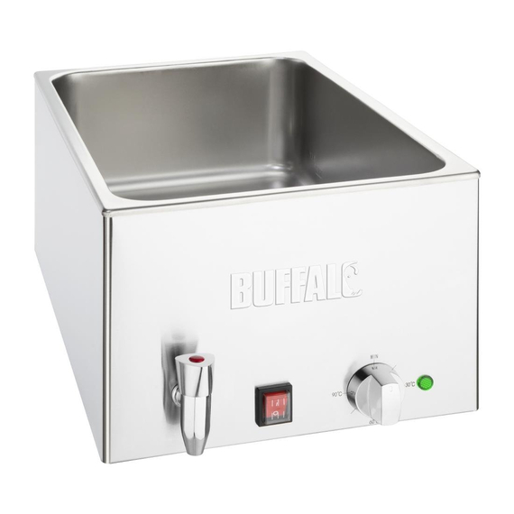 Buffalo Bain-marie mit Wasserhahn ohne Behälter GN 1 zu 1 Buffalo Bain-marie mit Wasserhahn ohne Behälter GN 1 zu 1
