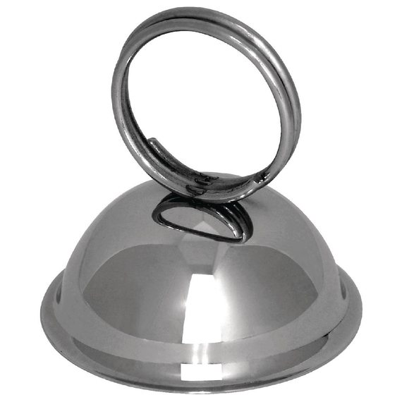 Olympia Menühalter Edelstahl mit Ring 1 Olympia Menühalter Edelstahl mit Ring