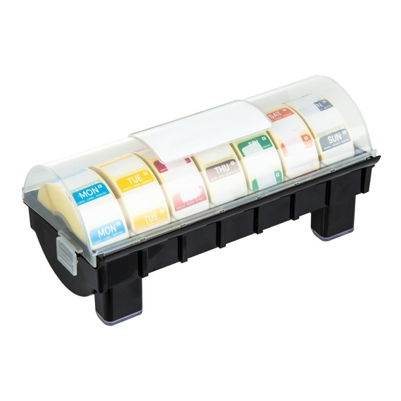 Hygiplas Etikettenset 2,5cm mit Spender Hygiplas Etikettenset 2,5cm mit Spender