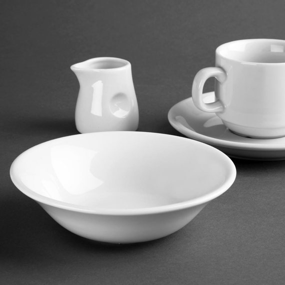 Olympia Whiteware Müslischalen 15cm (12 Stück) 1 Olympia Whiteware Müslischalen 15cm (12 Stück)