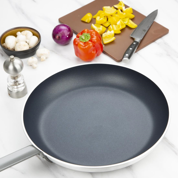 Vogue Aluminium Antihaft-Teflon-Bratpfanne 40cm 8 Vogue Aluminium Antihaft-Teflon-Bratpfanne 40cm