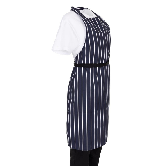 Whites Latzschürze marineblau gestreift 3 Whites Latzschürze marineblau gestreift