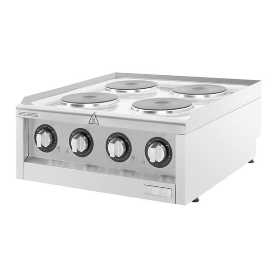 Buffalo 600 Series 4-Platten-Elektroherd 2 Buffalo 600 Series 4-Platten-Elektroherd