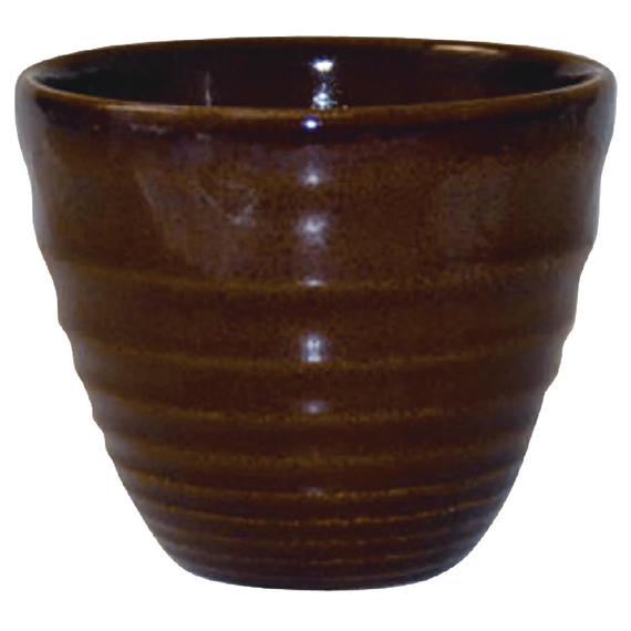 Churchill ¿Bit on the Side¿-Becher, braun, gerippter Chip, 284 ml, (12 Stück) Churchill ¿Bit on the Side¿-Becher, braun, gerippter Chip, 284 ml, (12 Stück)
