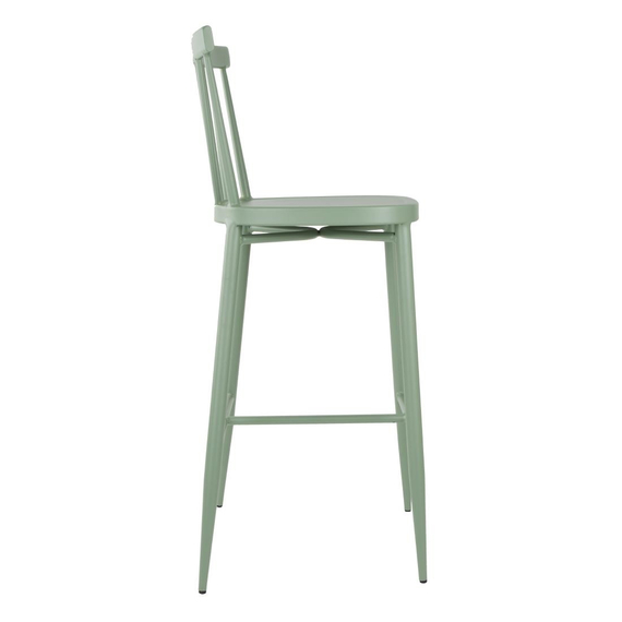 Bolero Windsor Hochhocker aus Aluminium, Grün, 2 Stück 1 Bolero Windsor Hochhocker aus Aluminium, Grün, 2 Stück