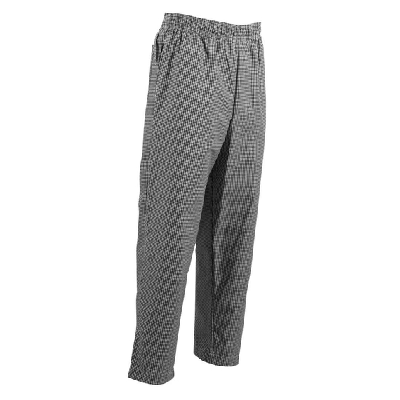 Chef Works Unisex Kochhose Easyfit schwarz weiß kleinkariert XS 4 Chef Works Unisex Kochhose Easyfit schwarz weiß kleinkariert XS