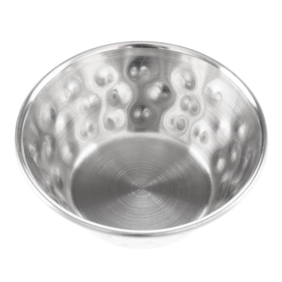 Olympia Soßenbecher aus gehämmertem Edelstahl, 45 ml, 12 Stück 1 Olympia Soßenbecher aus gehämmertem Edelstahl, 45 ml, 12 Stück
