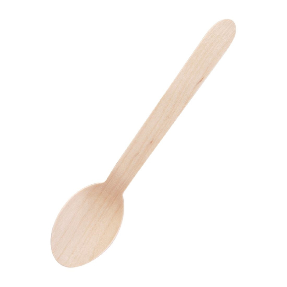 Fiesta Kompostierbare Dessertlöffel aus Holz (Packung mit 100 Stück) 3 Fiesta Kompostierbare Dessertlöffel aus Holz (Packung mit 100 Stück)