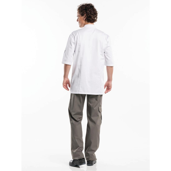 Chaud Devant Bacio Kochjacke kurze Ärmel weiß - XXL 2 Chaud Devant Bacio Kochjacke kurze Ärmel weiß - XXL