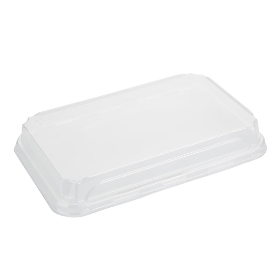 Fiesta Recyclierbare PET-Deckel für Nr. 7 Sushi-Tabletts (300 Stück) Fiesta Recyclierbare PET-Deckel für Nr. 7 Sushi-Tabletts (300 Stück)