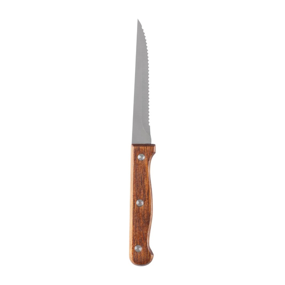 Olympia Steakmesser mit Holzgriff 11,5cm (12 Stück) 4 Olympia Steakmesser mit Holzgriff 11,5cm (12 Stück)