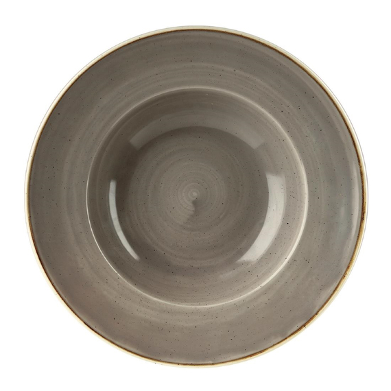 Churchill Stonecast, runde Schüssel mit breitem Rand, Pfefferkorngrau, 277 mm, (12 Stück) Churchill Stonecast, runde Schüssel mit breitem Rand, Pfefferkorngrau, 277 mm, (12 Stück)