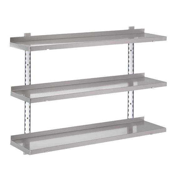Gastro M Edelstahlboden ohne Halterungen 120cm breit Gastro M Edelstahlboden ohne Halterungen 120cm breit