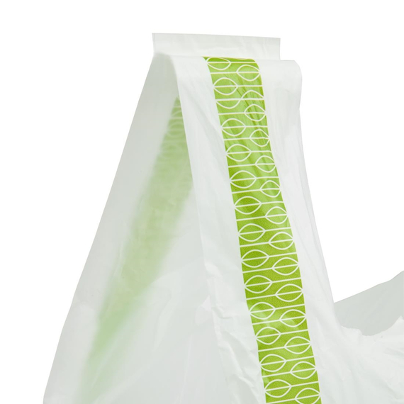 Vegware kompostierbare PLA-Tragetaschen mittelgroß (500 Stück) 5 Vegware kompostierbare PLA-Tragetaschen mittelgroß (500 Stück)