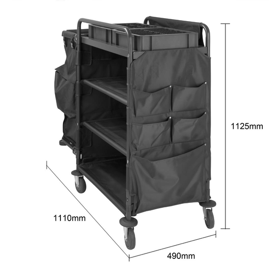 Jantex Kompaktes Housekeeping-Wagen 5 Jantex Kompaktes Housekeeping-Wagen