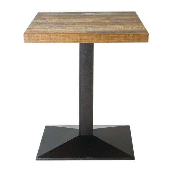 Bolero Vorgebohrte Quadratische Tischplatte Urban Dunkel 600mm 2 Bolero Vorgebohrte Quadratische Tischplatte Urban Dunkel 600mm