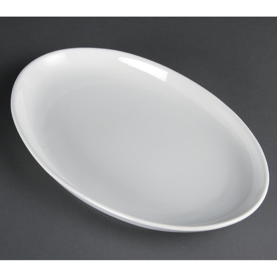 Olympia Whiteware tiefe ovale Schalen 36,5cm (2 Stück) Olympia Whiteware tiefe ovale Schalen 36,5cm (2 Stück)