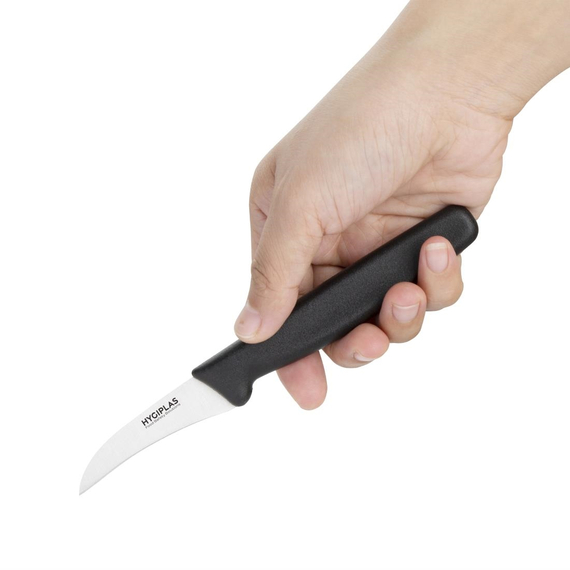 Hygiplas schwarz Tourniermesser 7cm 1 Hygiplas schwarz Tourniermesser 7cm