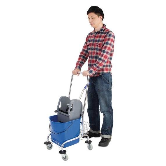 Jantex Deluxe Moppeimer mit Mopppresse 24L 6 Jantex Deluxe Moppeimer mit Mopppresse 24L