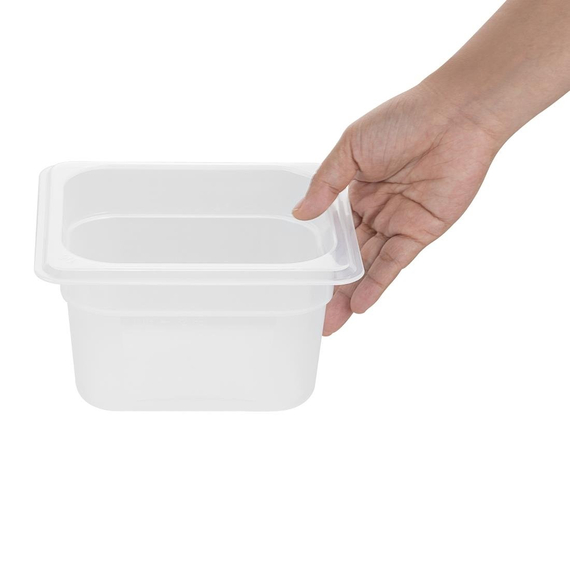 Nisbets Essentials Polypropylen 1/6 Gastronorm Behälter 100mm 3 Nisbets Essentials Polypropylen 1/6 Gastronorm Behälter 100mm