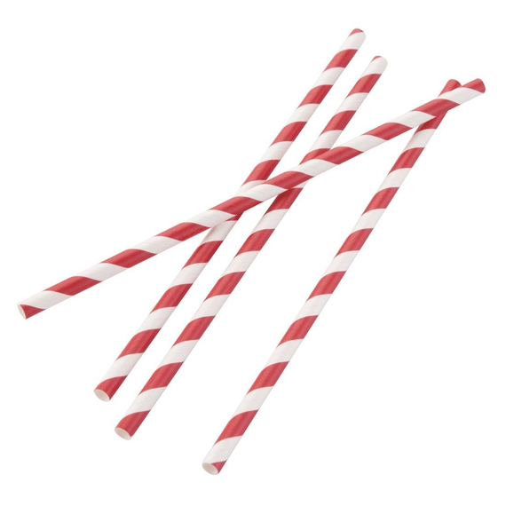 Fiesta Compostable kompostierbare einzeln verpackte Papierstrohhalme 21cm rot-weiß (250 Stück) 2 Fiesta Compostable kompostierbare einzeln verpackte Papierstrohhalme 21cm rot-weiß (250 Stück)
