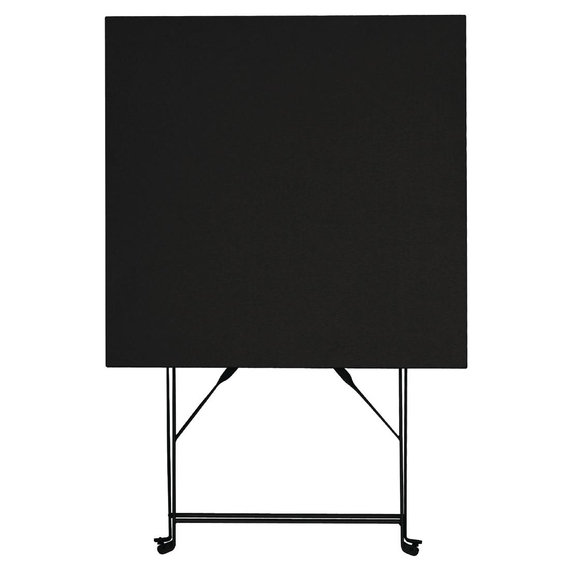 Bolero quadratischer klappbarer Terrassentisch Stahl schwarz 60cm 6 Bolero quadratischer klappbarer Terrassentisch Stahl schwarz 60cm