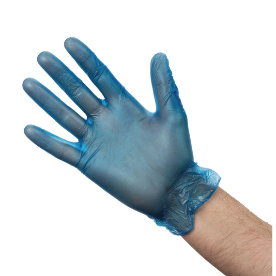 Hygiplas Vinylhandschuhe gepudert blau S (100 Stück) 2 Hygiplas Vinylhandschuhe gepudert blau S (100 Stück)