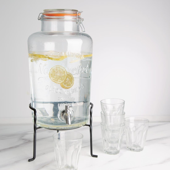 Olympia Getränkespender mit Drahtgestell 8,5L 4 Olympia Getränkespender mit Drahtgestell 8,5L